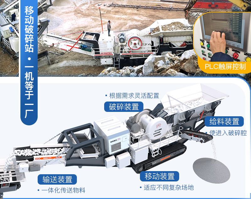 移動破碎機，一機等于一廠